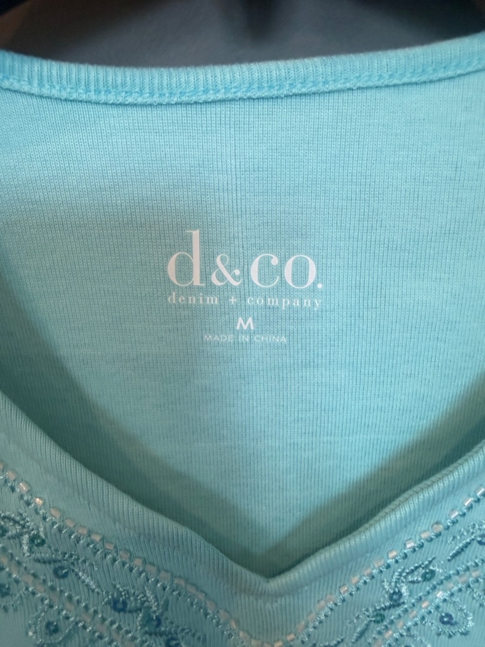 Light Aqua Women's Tunic Top - QVC - Picture 4 of 12